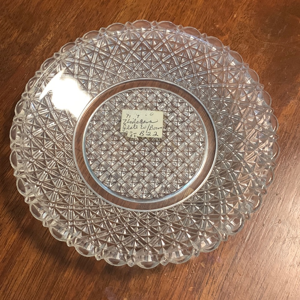 Vintage Crystal plate